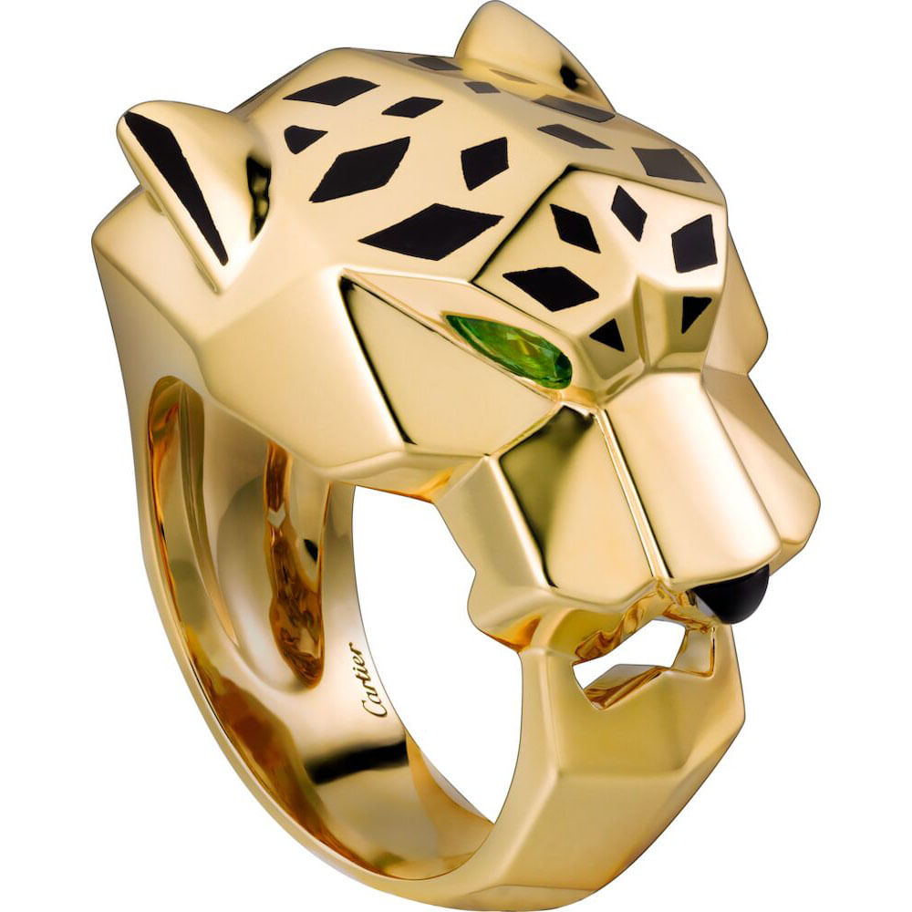 B4074100 Anillo Panthère de Cartier Oro amarillo, laca, granate