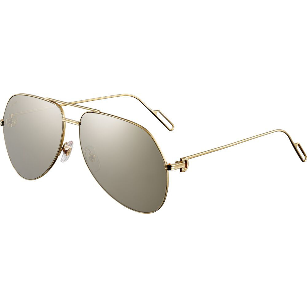 ESW00352 Gafas de sol Première de Cartier Metal acabado dorado